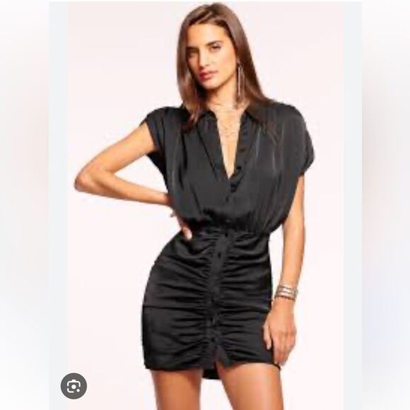 $495 NEW Ramy Brook Violet Dress-in Navy NWT - Picture 6 of 11